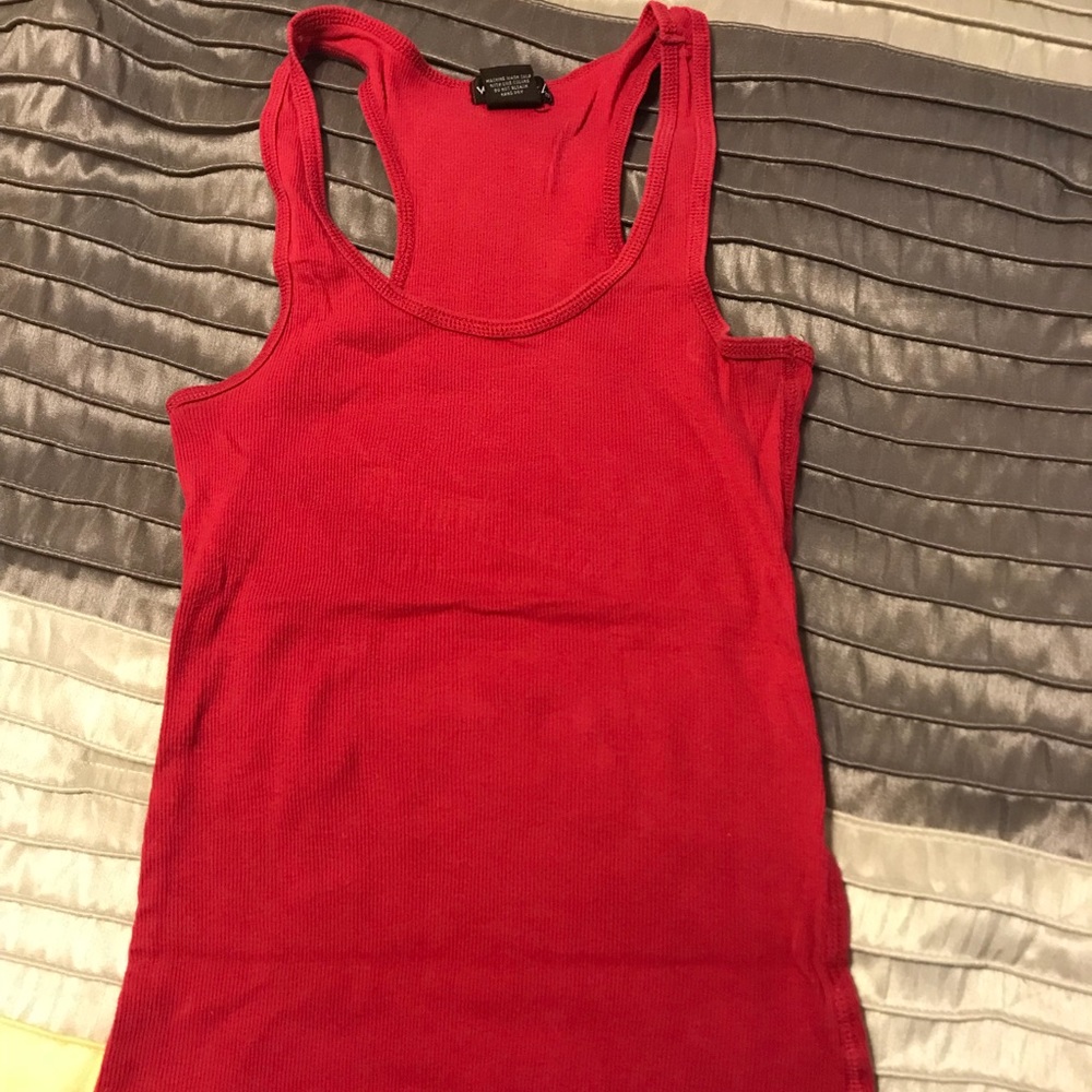 Ribbed Racerback Tank Top.